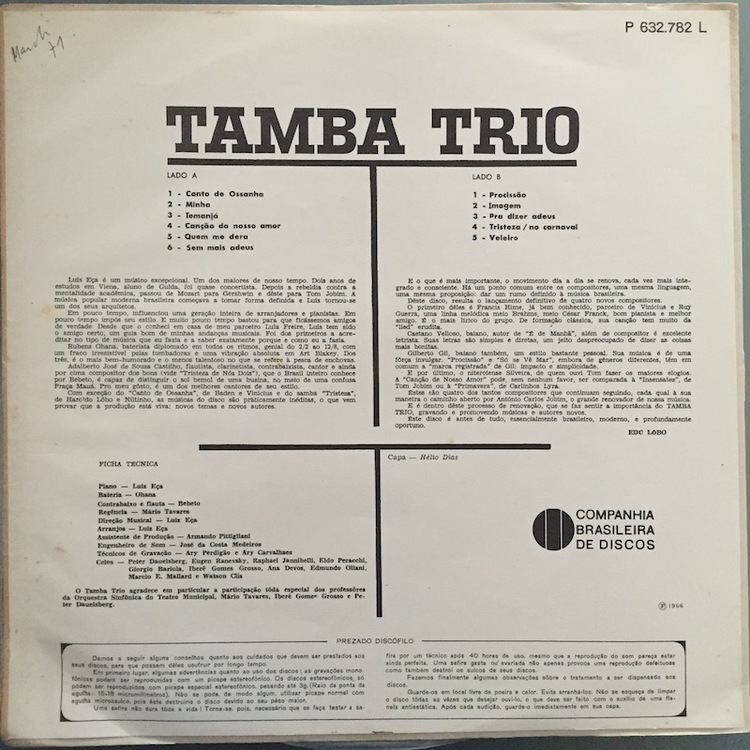 Full tamba trio tamba back